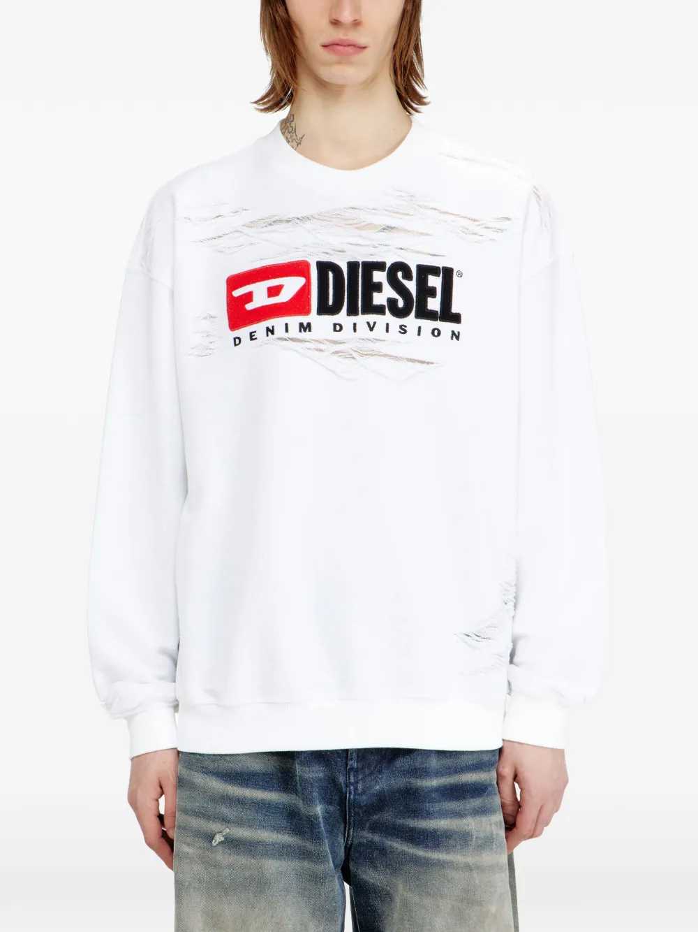 Diesel Men S-Boxt-V1 Sweatshirt With Logo DIESEL