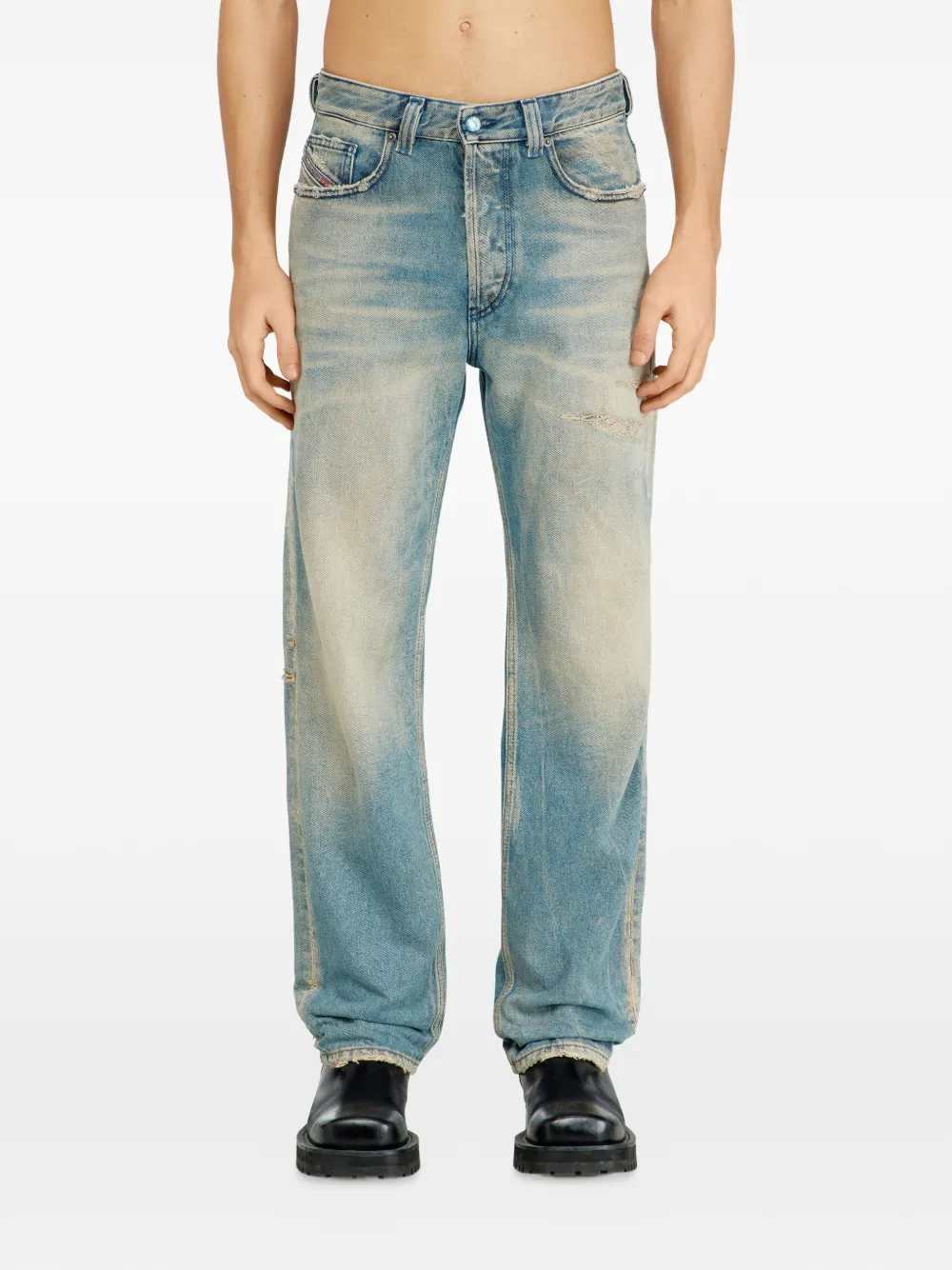 Diesel Men D-Macs 09N30 Faded-Effect Jeans DIESEL