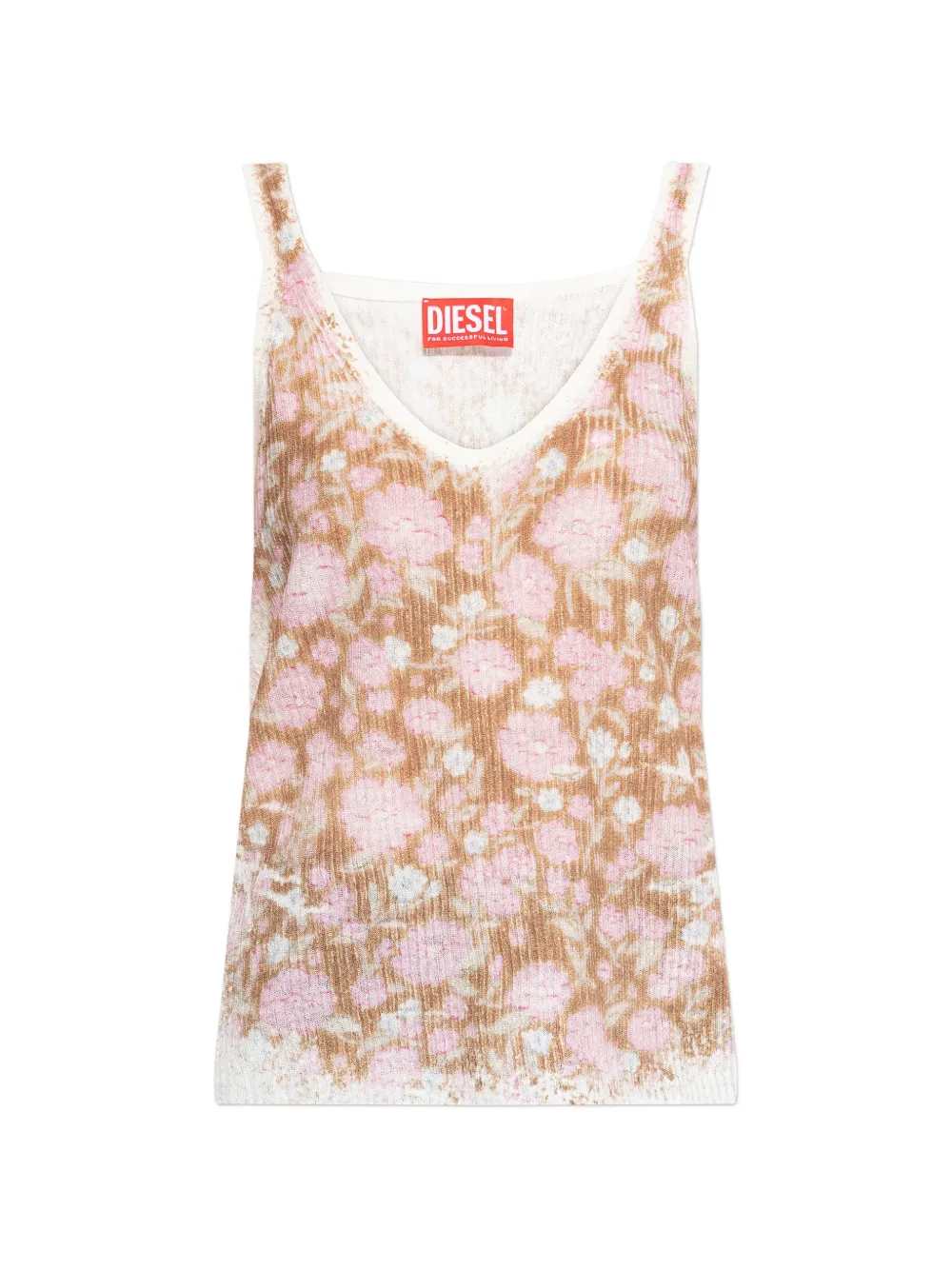 Diesel Women Floral V-Neck Top DIESEL