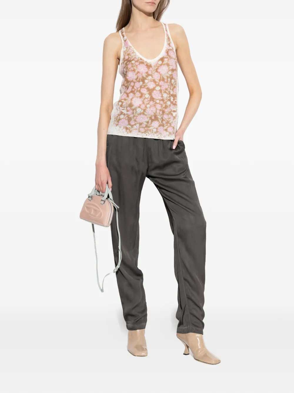 Diesel Women Floral V-Neck Top DIESEL