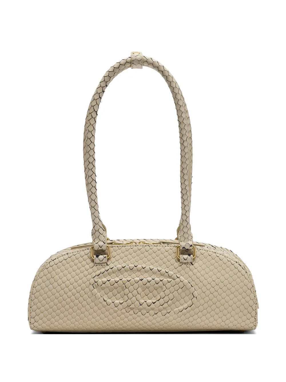 Diesel Women Dome Shoulder Bag With Embossed Logo DIESEL