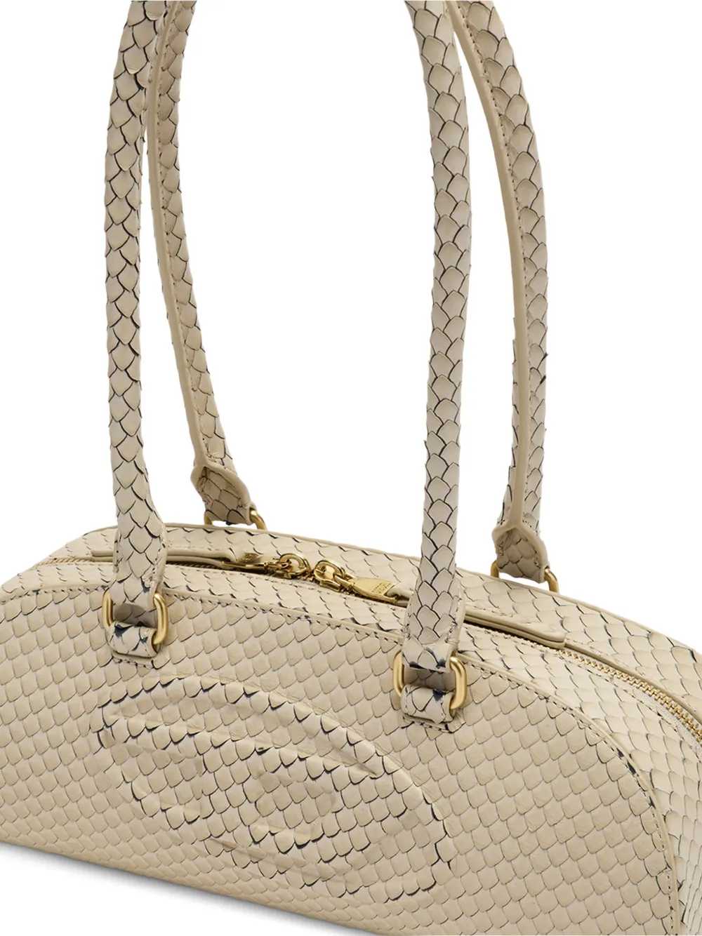Diesel Women Dome Shoulder Bag With Embossed Logo DIESEL
