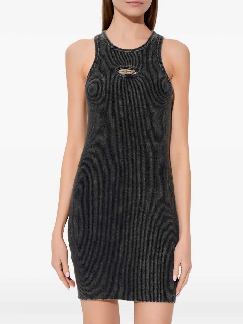 Diesel Women M-Anchorage Short Dress With Logo Plaque DIESEL