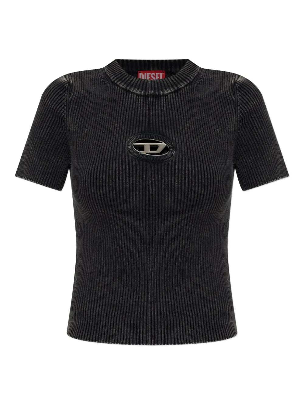 Diesel Women M-Anchor-Ss T-Shirt With Logo DIESEL