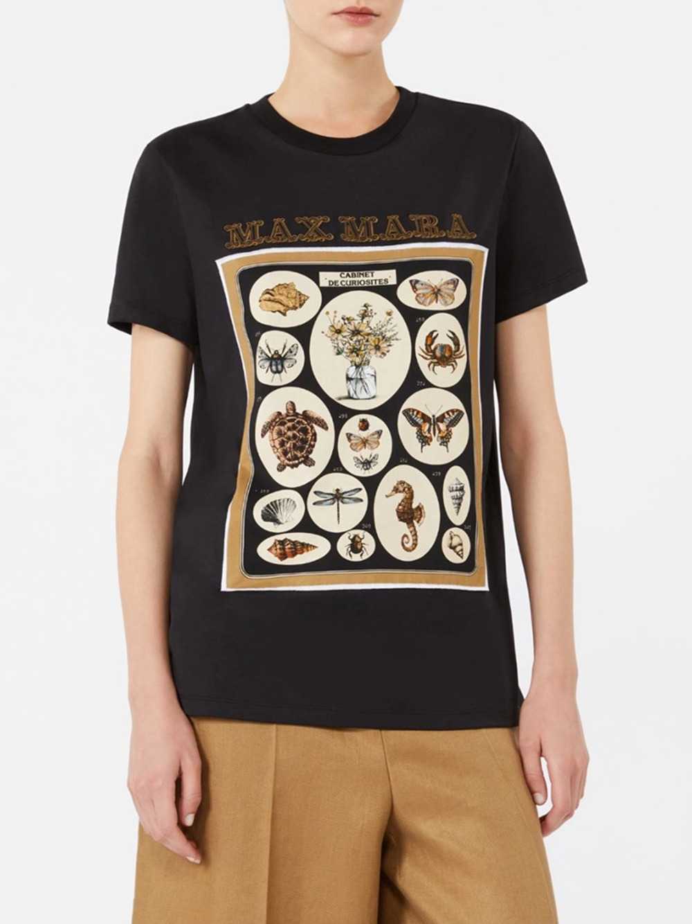 Max Mara Women Cotton Jersey T-Shirt - Black MAX MARA