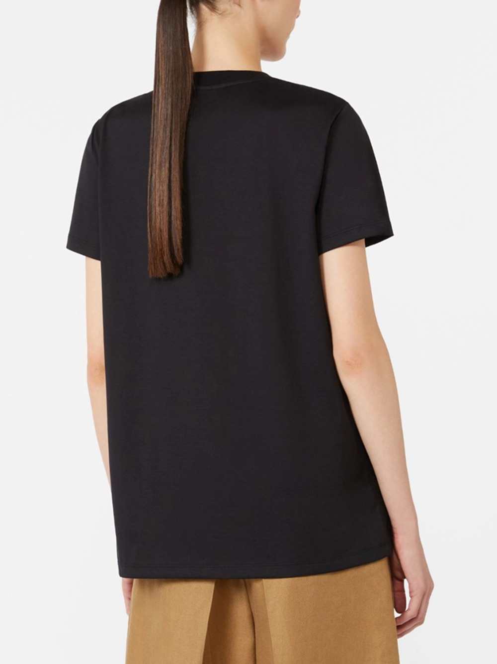Max Mara Women Cotton Jersey T-Shirt - Black MAX MARA