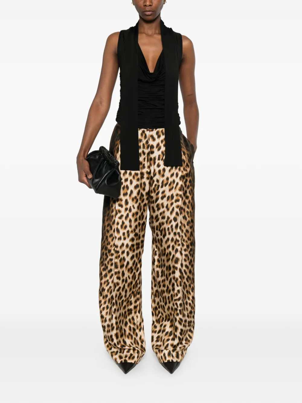 Sportmax Women Spxoblo Animal Print Pants SPORTMAX