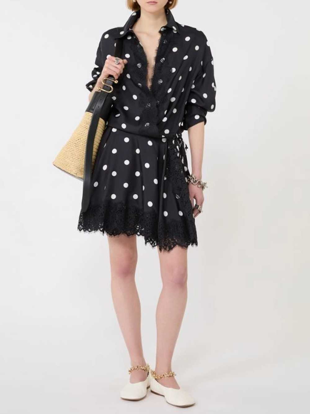 Sportmax Women Short Dress With Lace - Black SPORTMAX