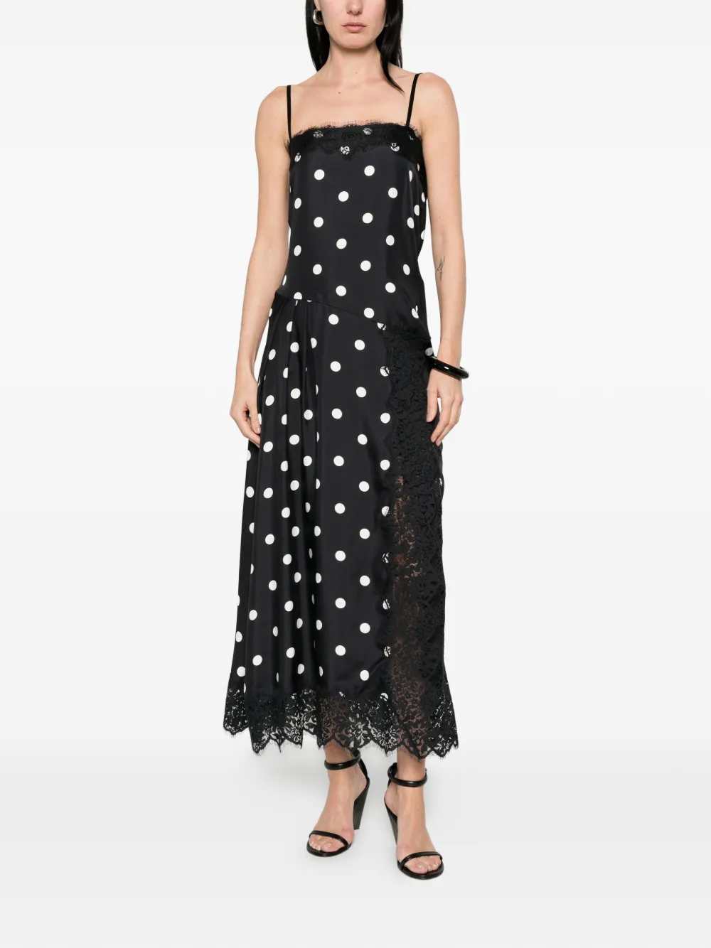 Sportmax Women Long Polka Dot Dress SPORTMAX