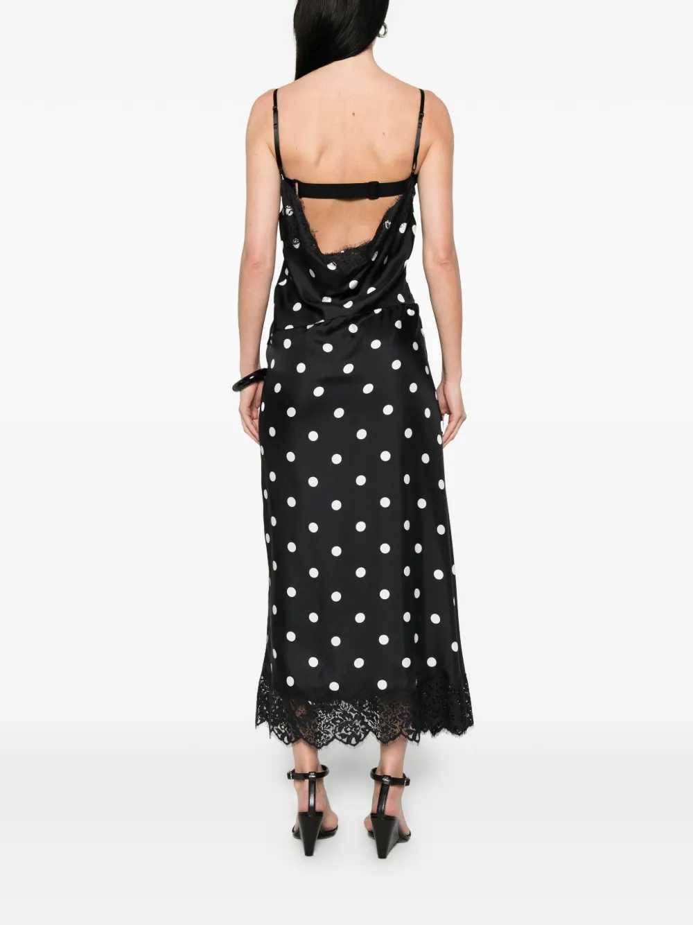 Sportmax Women Long Polka Dot Dress SPORTMAX
