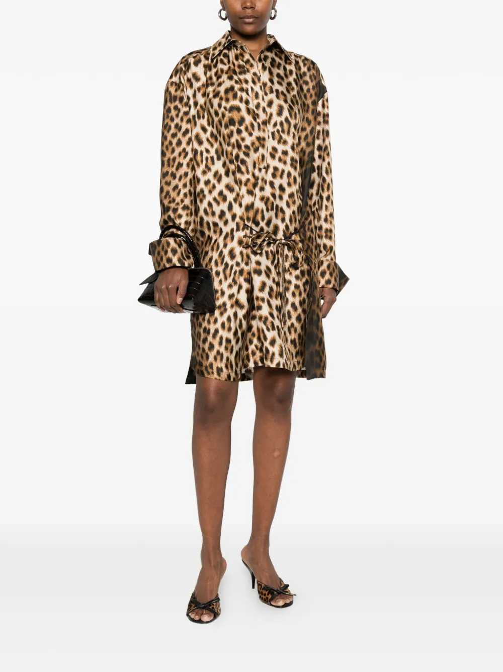 Sportmax Women Leopard Midi Dress SPORTMAX