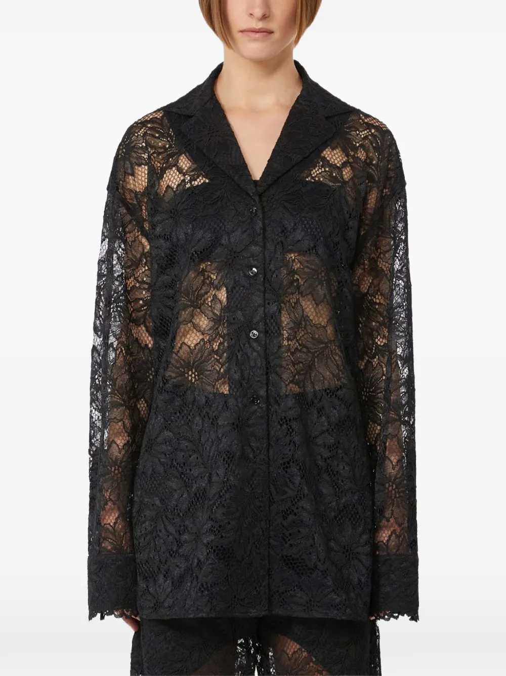 Sportmax Women Floral Lace Shirt SPORTMAX