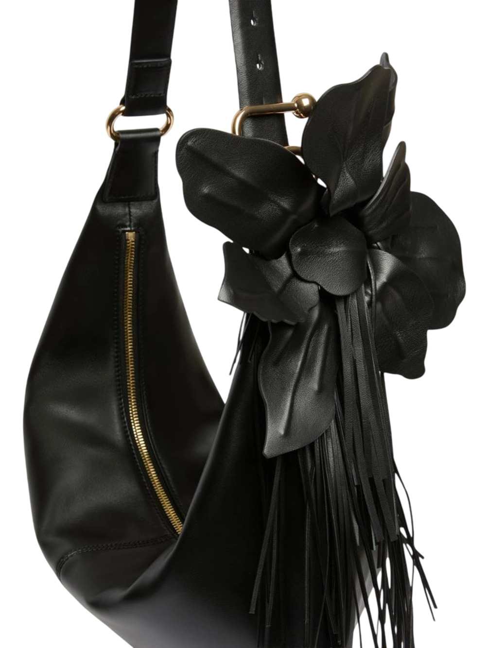 Sportmax Women Nappa Leather Hobo Bag - Black SPORTMAX