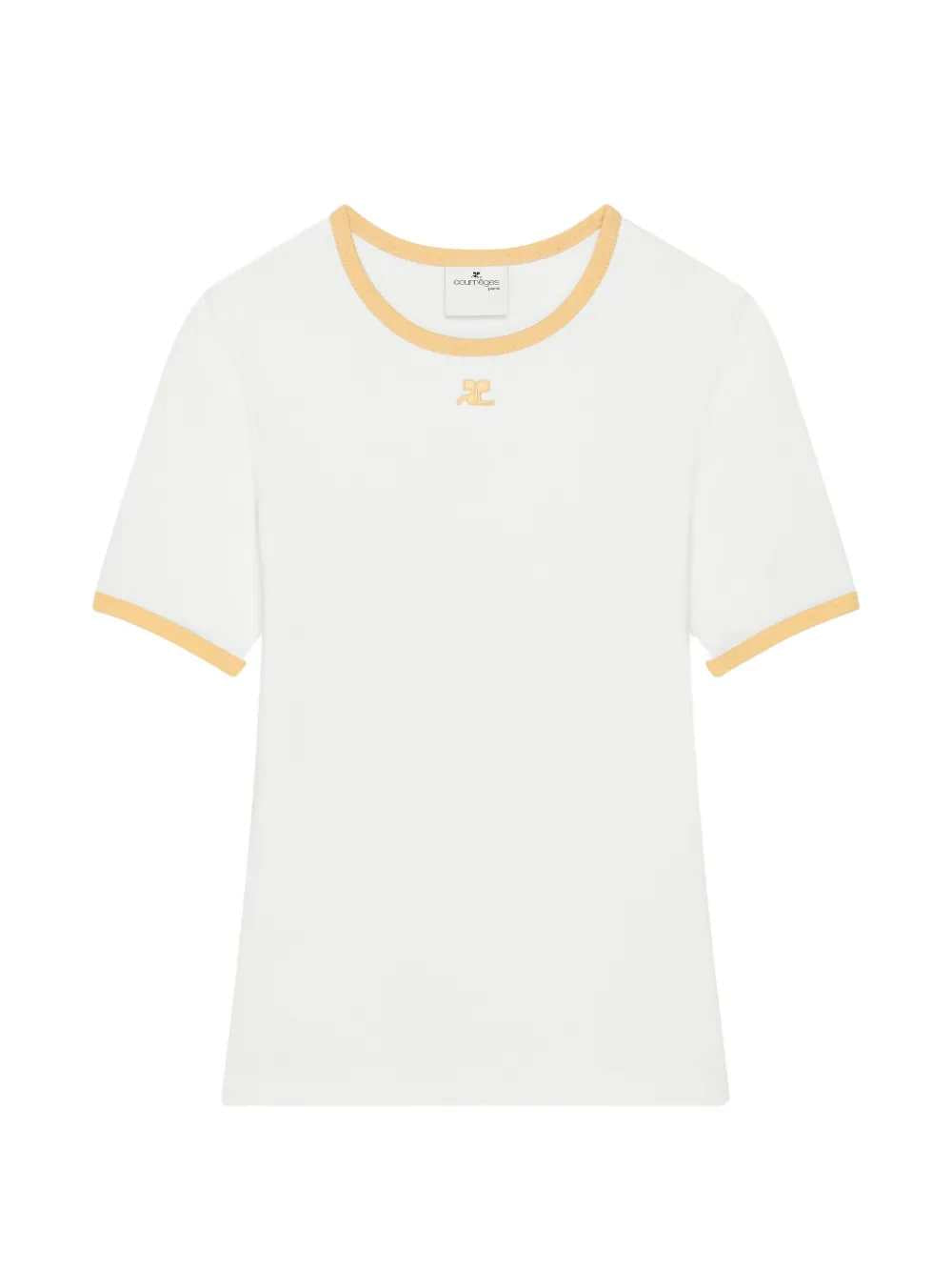 Courreges Women T-Shirt With Contrasting Trim COURREGES