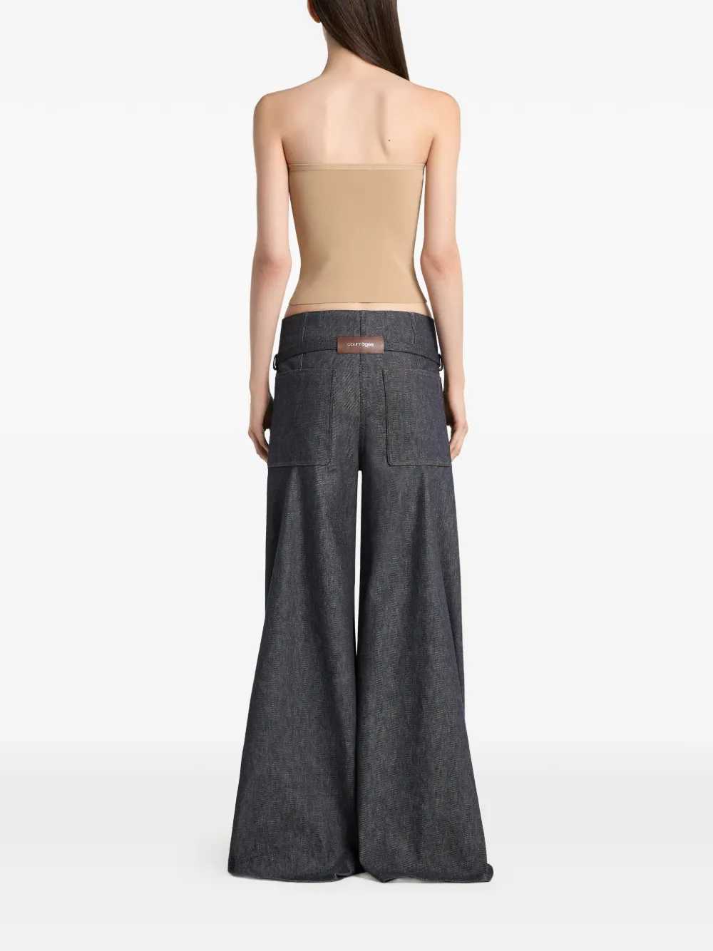 Courreges Women Palazzo Pants With Belt COURREGES