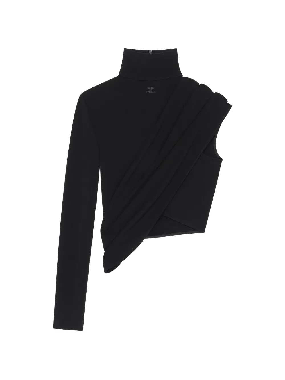 Courreges Women Asymmetrical Crop Top COURREGES