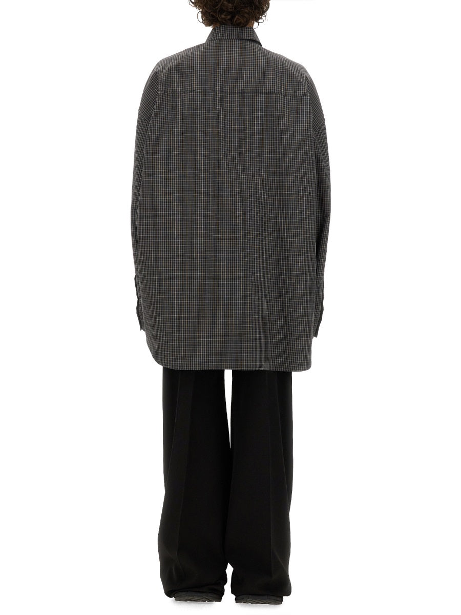 Balenciaga Men Large Fit Outerwear Shirt BALENCIAGA