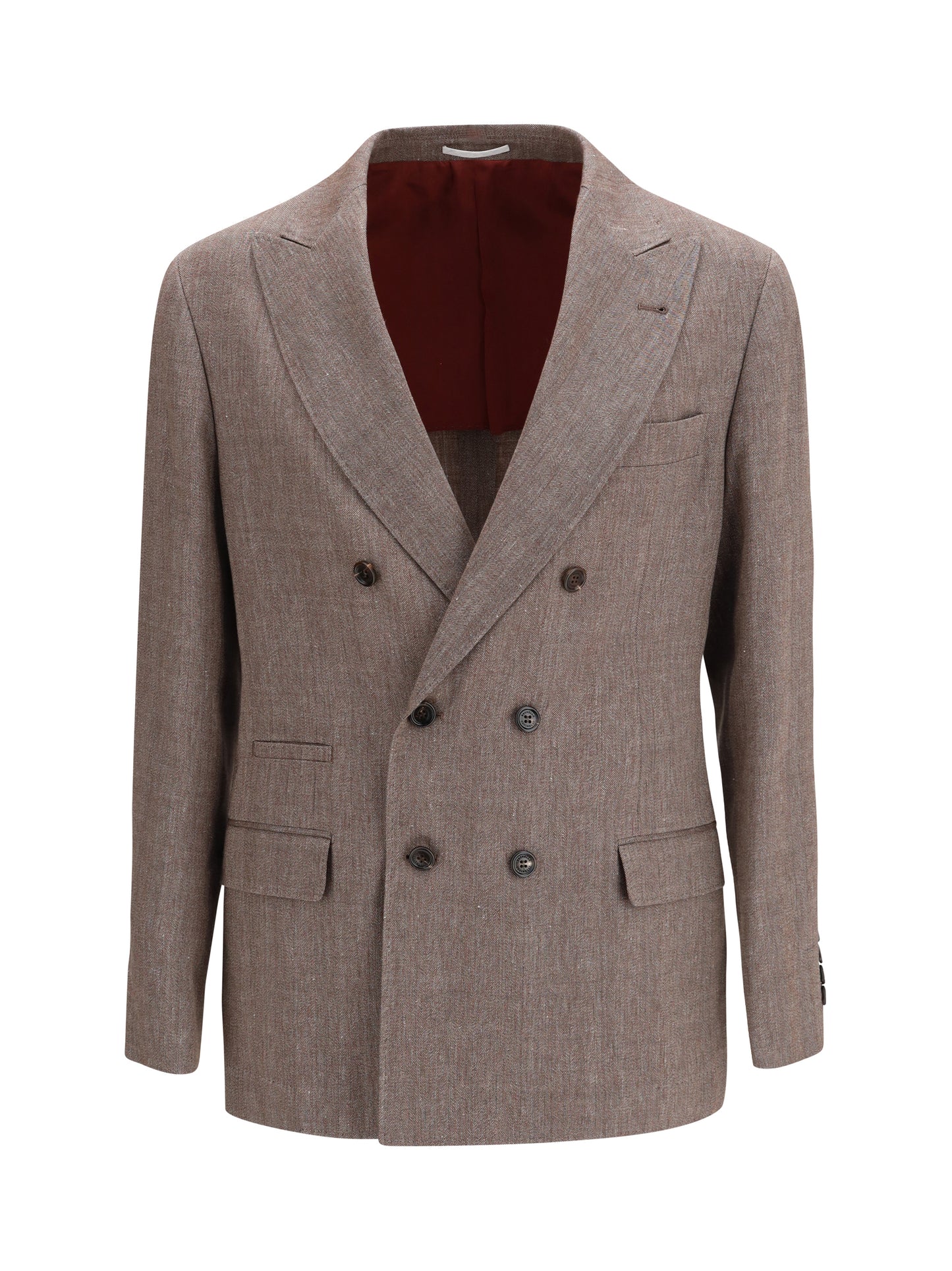 Brunello Cucinelli Men Double-Breasted Tailored Jacket BRUNELLO CUCINELLI