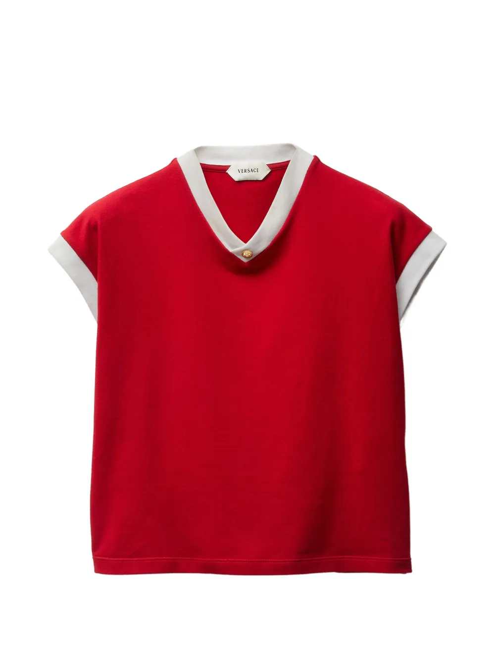 Versace Women Stretch Cotton Jersey T-Shirt VERSACE