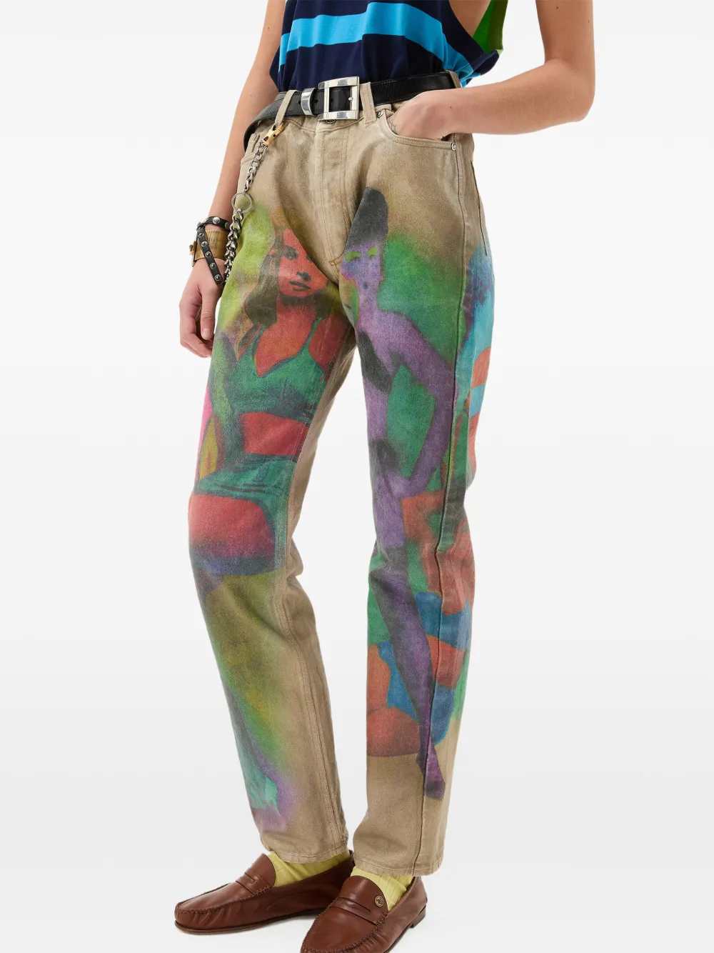 Versace Women Printed Jeans VERSACE