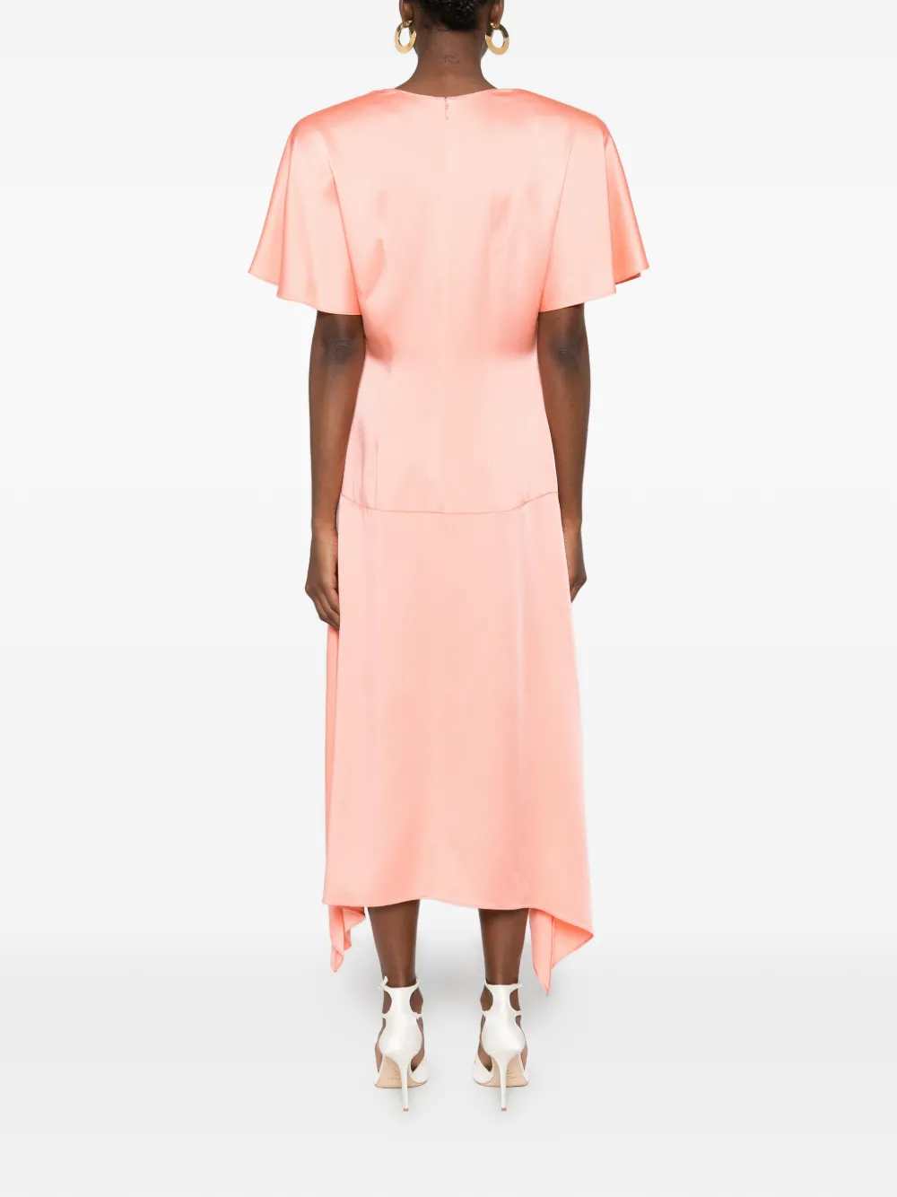Stella Mccartney Women Asymmetrical V-Neck Midi Dress STELLA MCCARTNEY