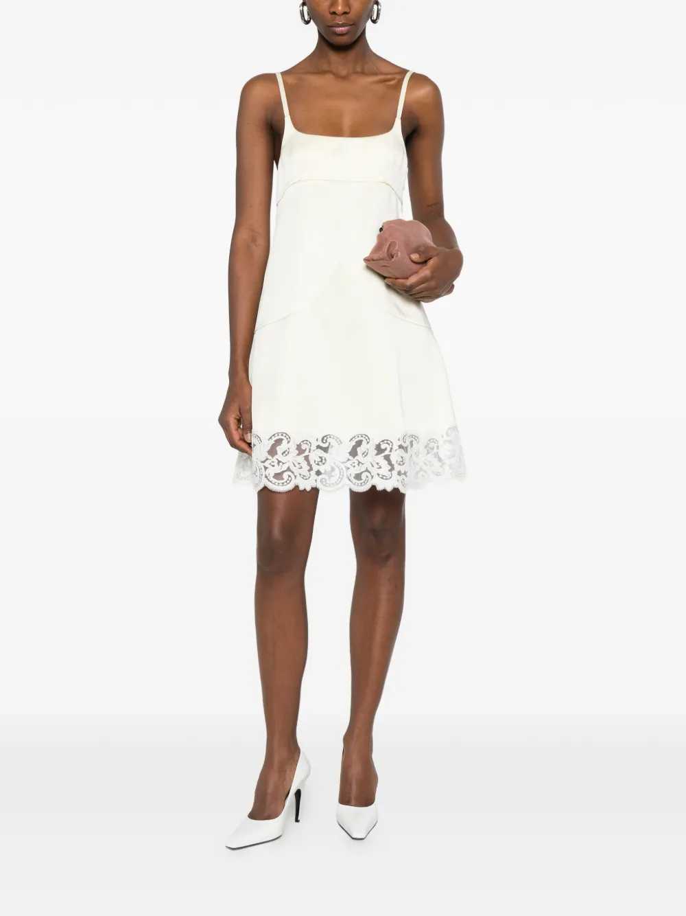 Stella Mccartney Women Mini Dress With Lace Trim STELLA MCCARTNEY