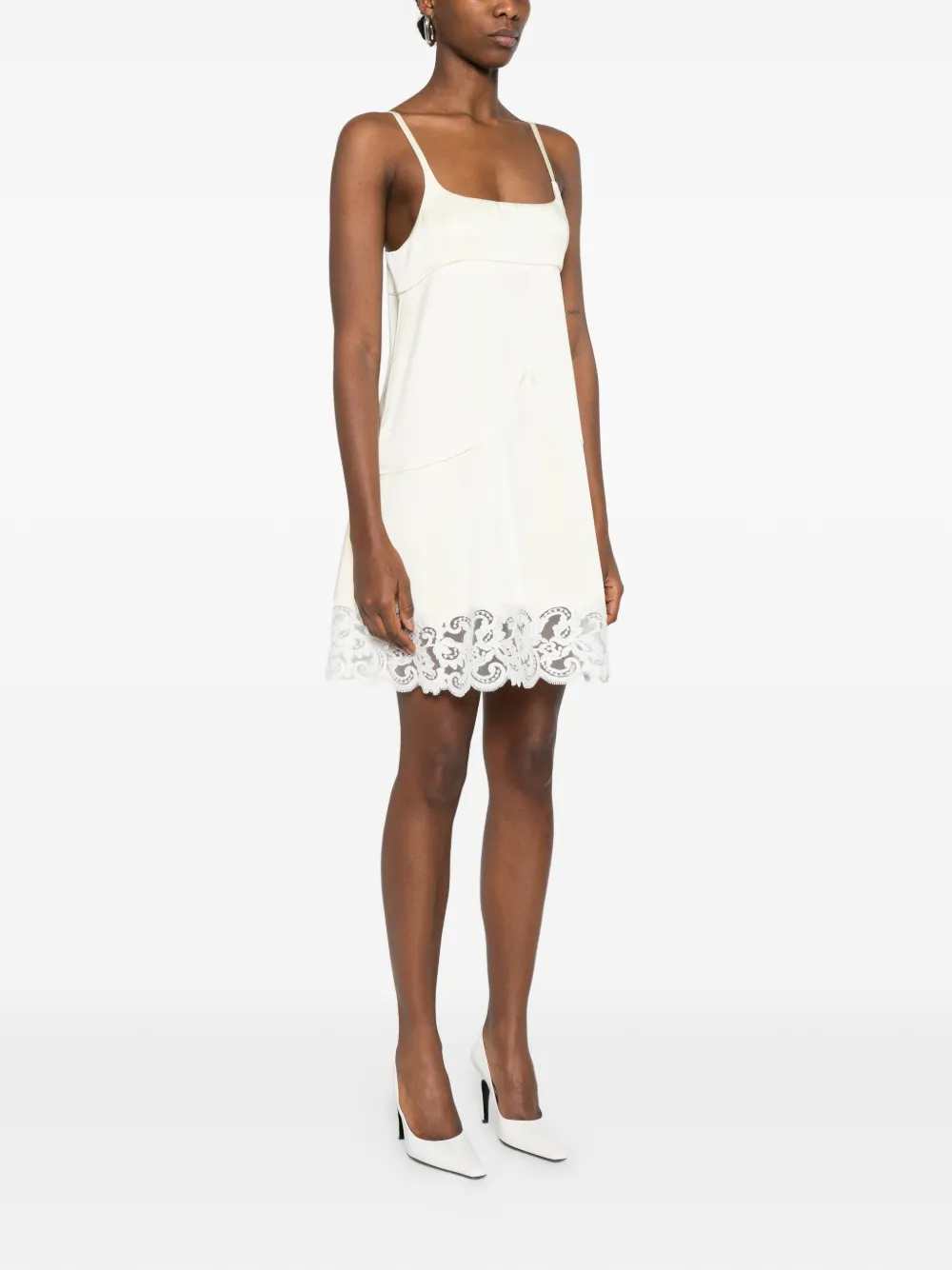 Stella Mccartney Women Mini Dress With Lace Trim STELLA MCCARTNEY