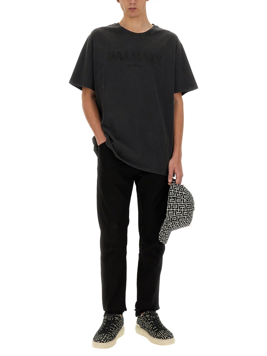 Balmain Men T-Shirt With Logo BALMAIN