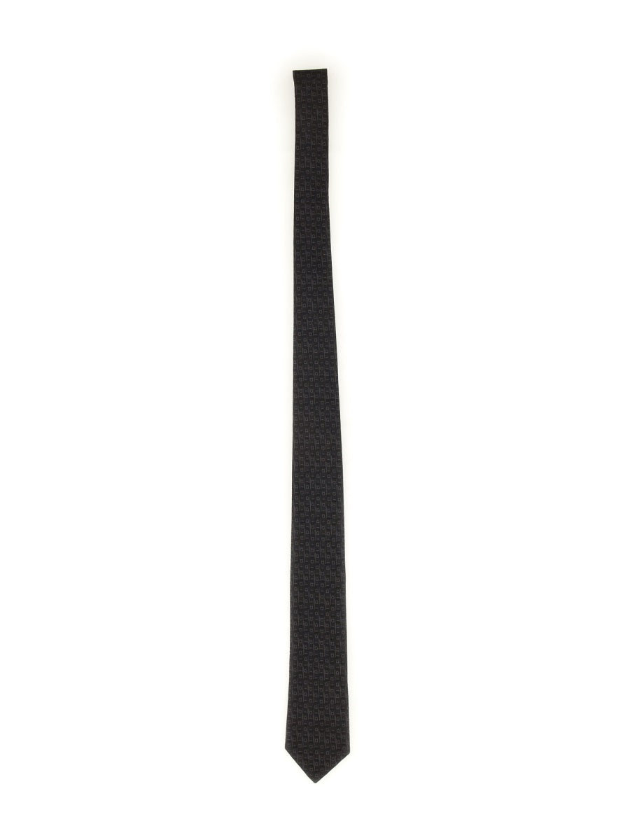 Ferragamo Men Gancini Jacquard Tie FERRAGAMO