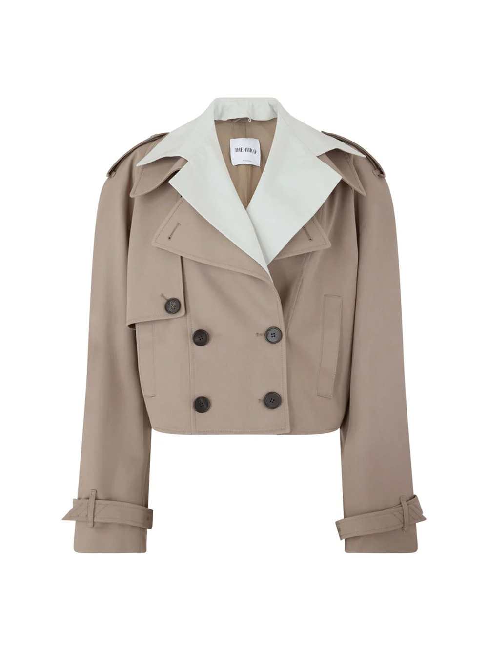 The Attico Women Short Gabardine Trench Coat THE ATTICO