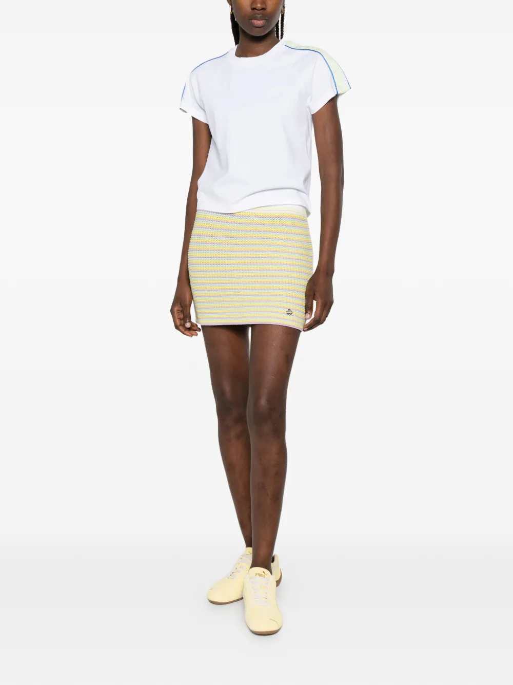 Casablanca Women Striped Bourgeois-Style Miniskirt CASABLANCA