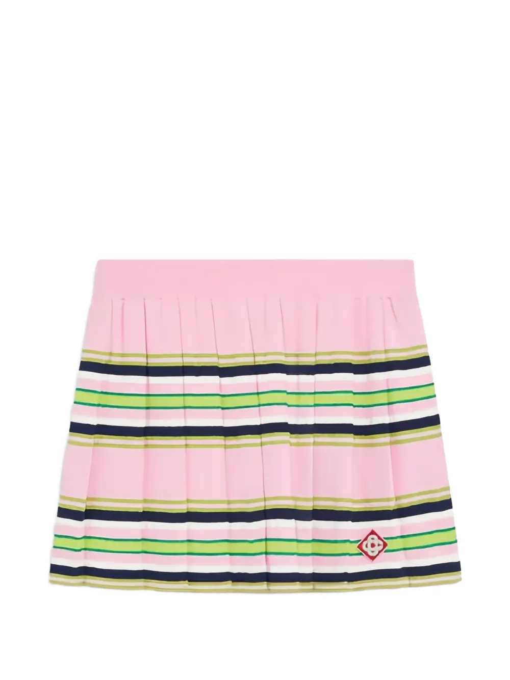 Casablanca Women Pleated Mini Skirt With Striped Pattern CASABLANCA
