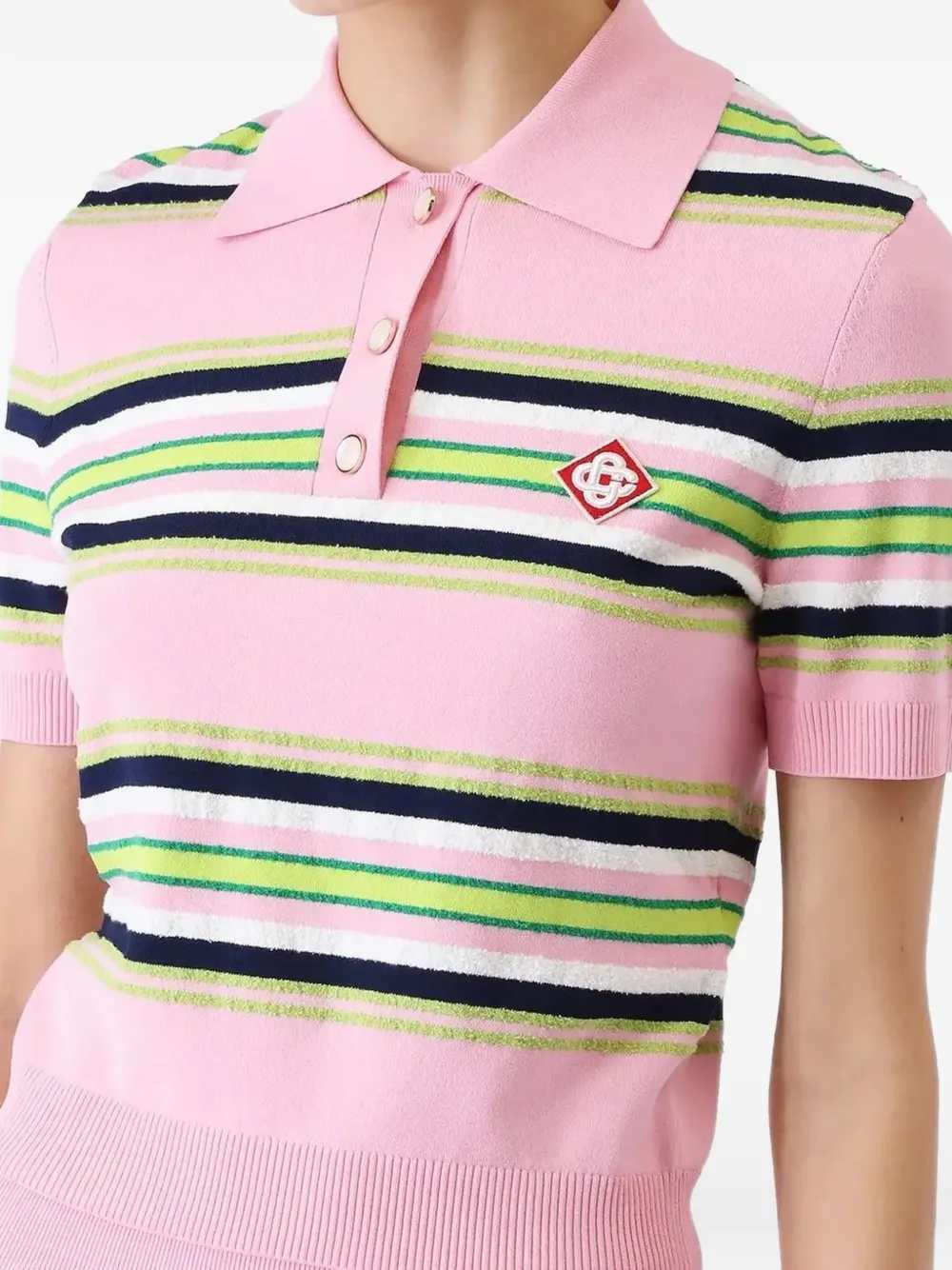 Casablanca Women Striped Polo CASABLANCA