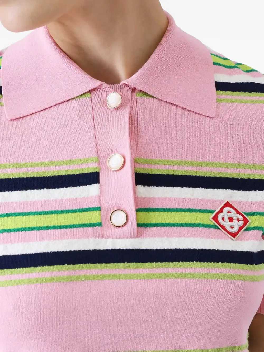Casablanca Women Striped Polo CASABLANCA