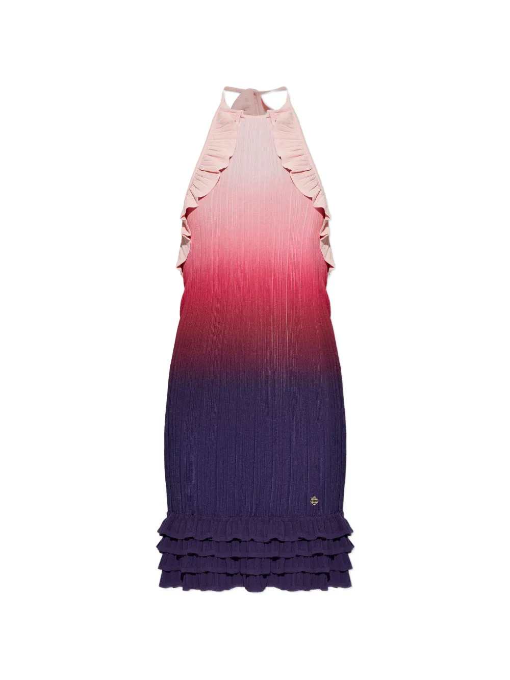 Casablanca Women High-Neck Mini Dress With Ruffles CASABLANCA