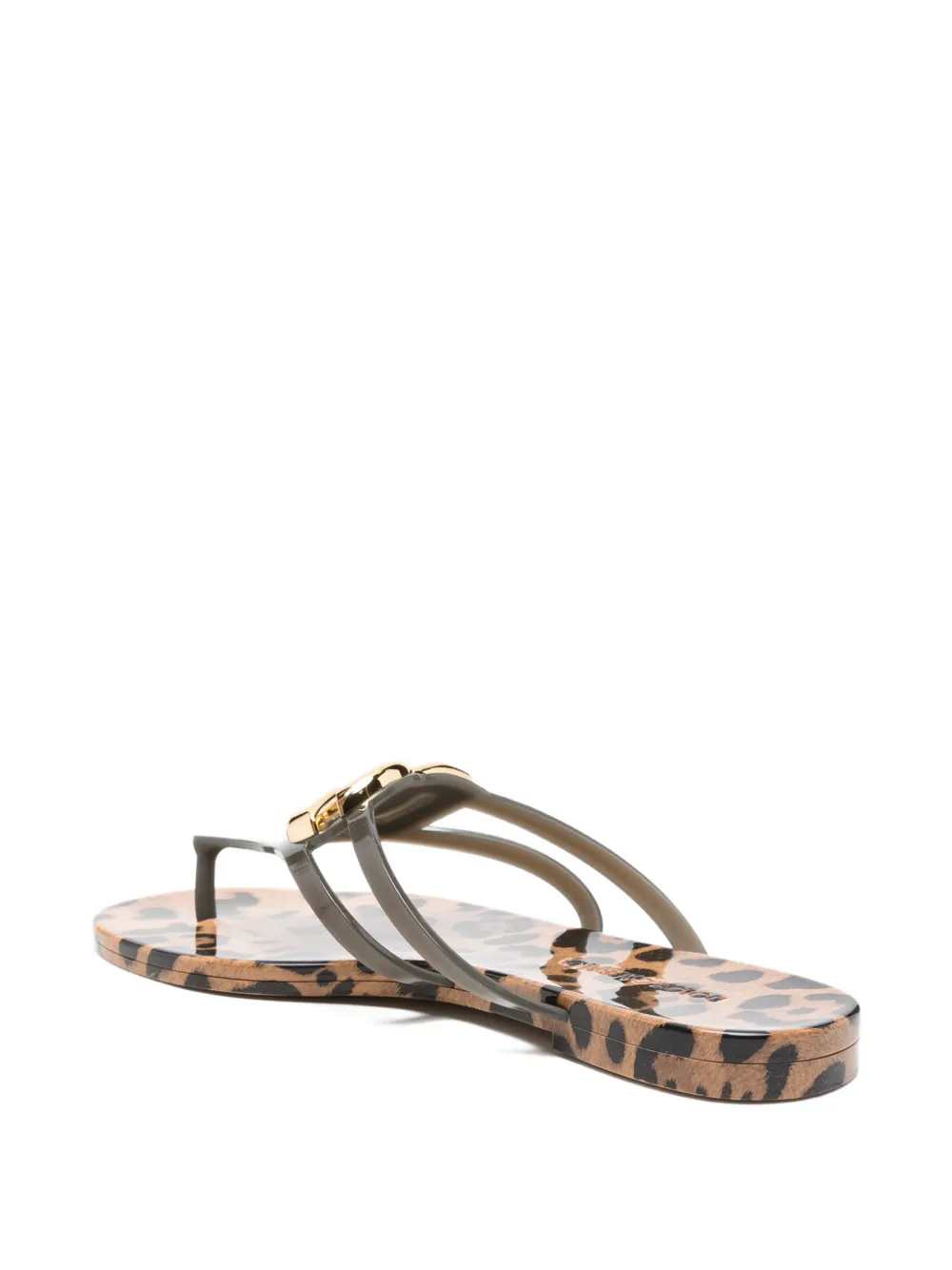 Dolce & Gabbana Women Leopard Print Flip-Flops With Logo DOLCE & GABBANA