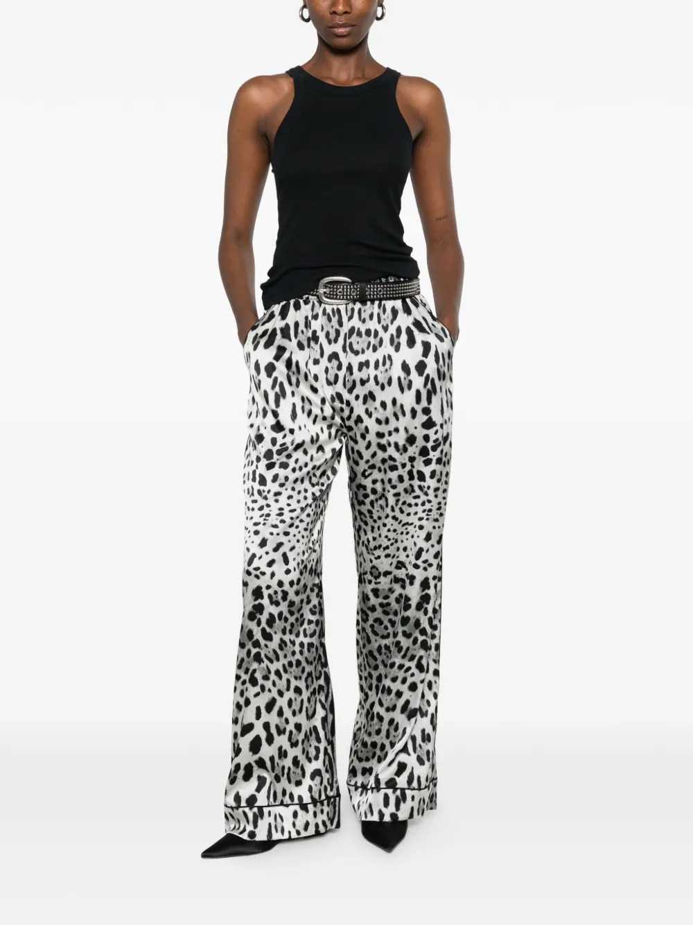 Dolce & Gabbana Women Leopard Print Palazzo Pants DOLCE & GABBANA