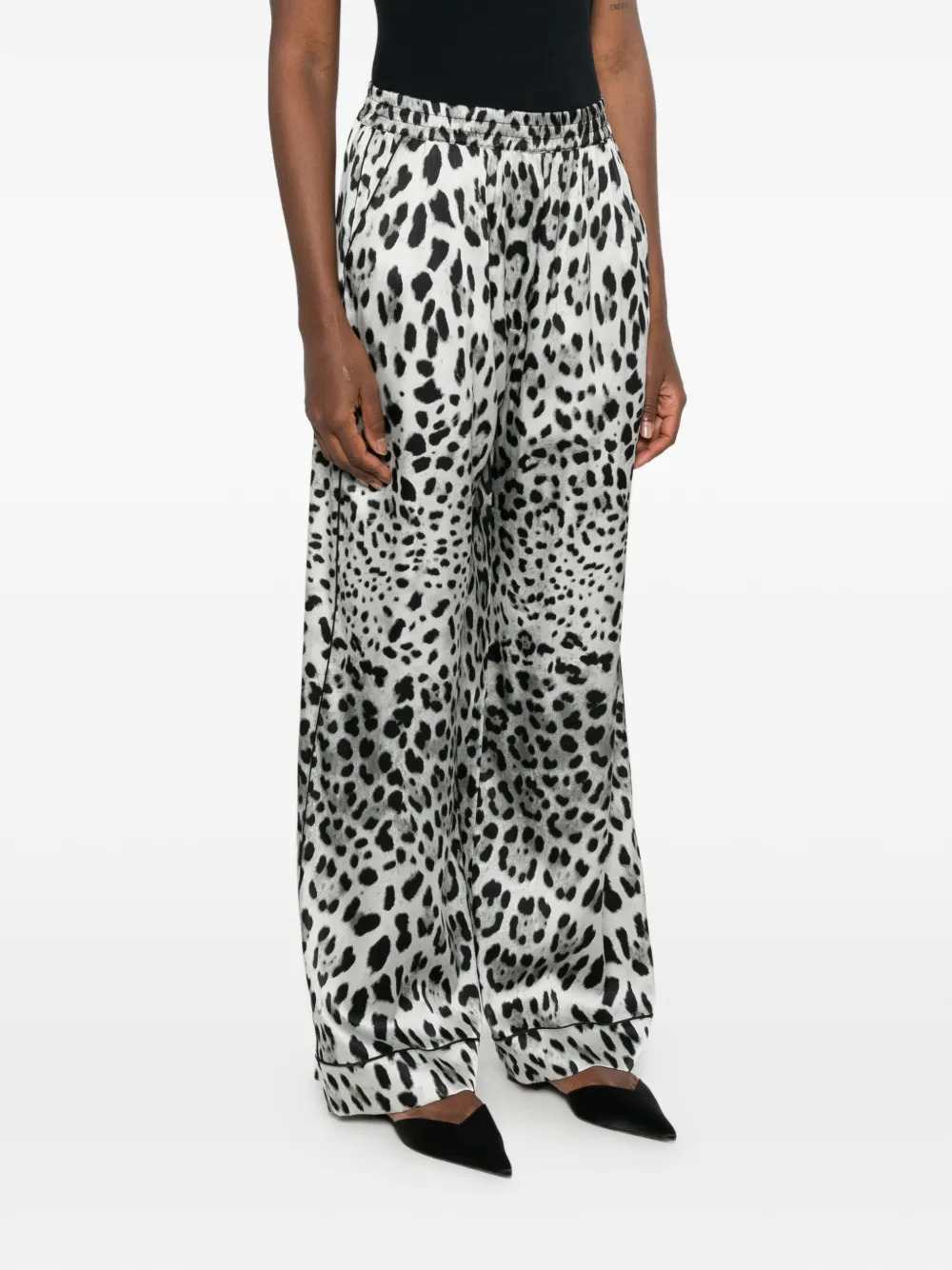 Dolce & Gabbana Women Leopard Print Palazzo Pants DOLCE & GABBANA
