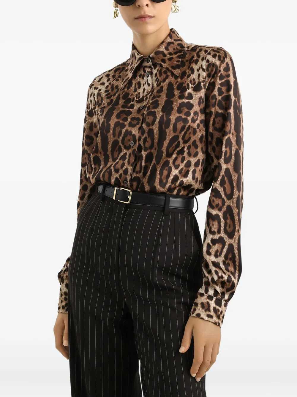Dolce & Gabbana Women Leopard Print Shirt DOLCE & GABBANA