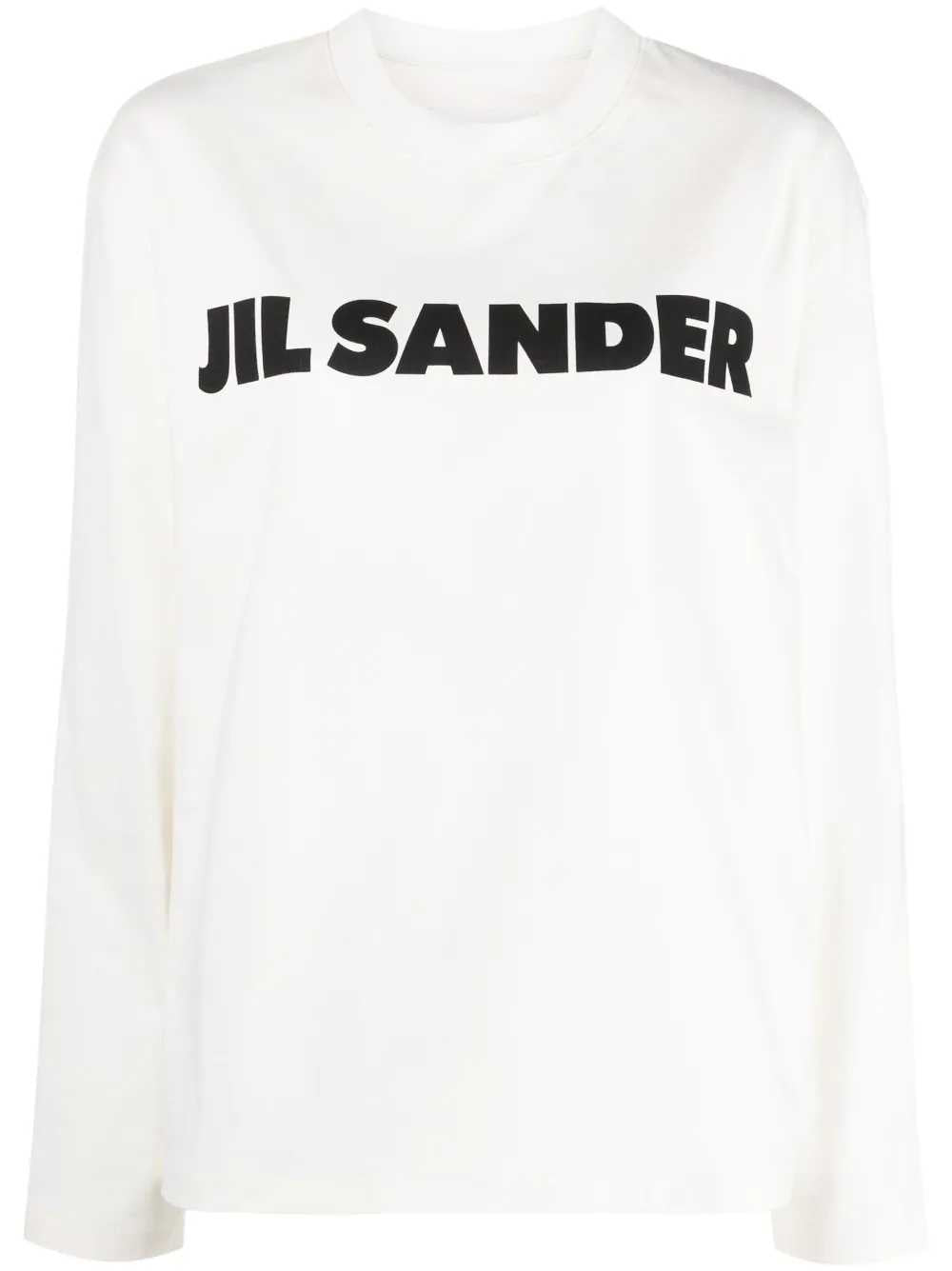 Jil Sander Women Cotton Sweatshirt With Logo Print JIL SANDER