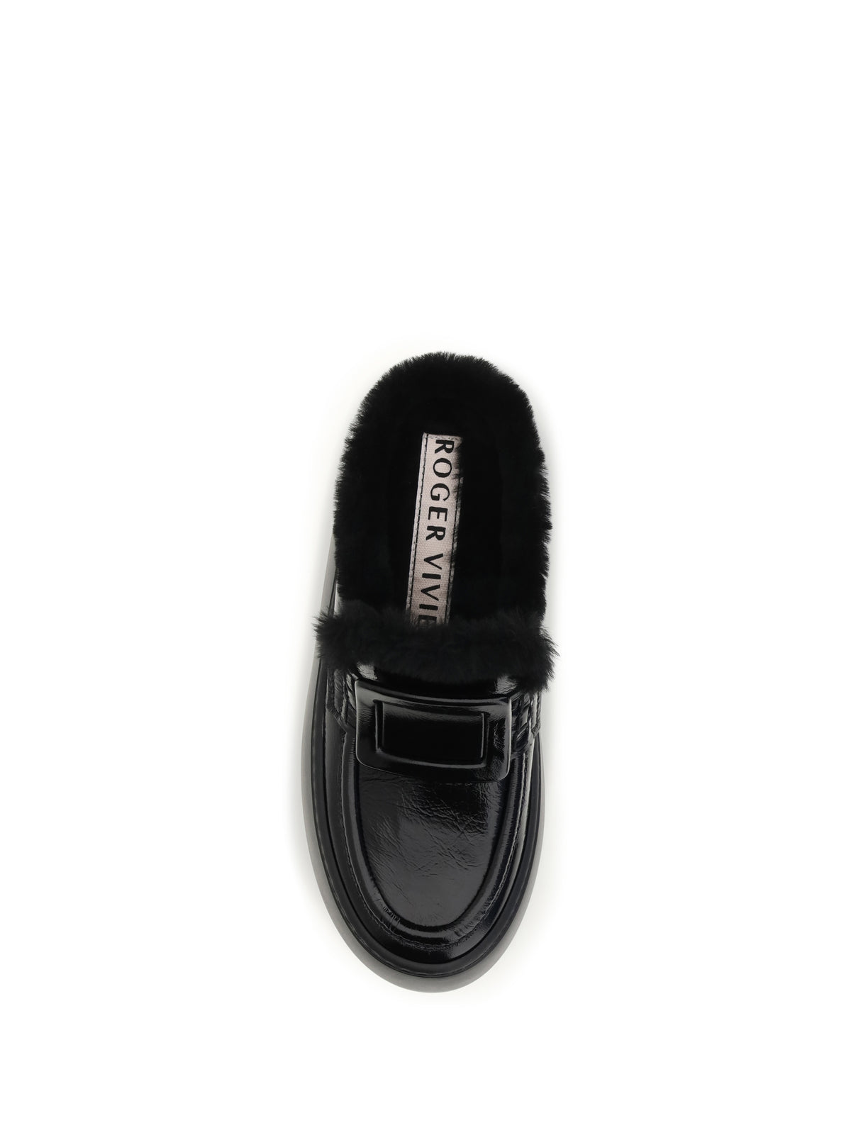 Roger Vivier Women Viv' Up Shearling Mules ROGER VIVIER