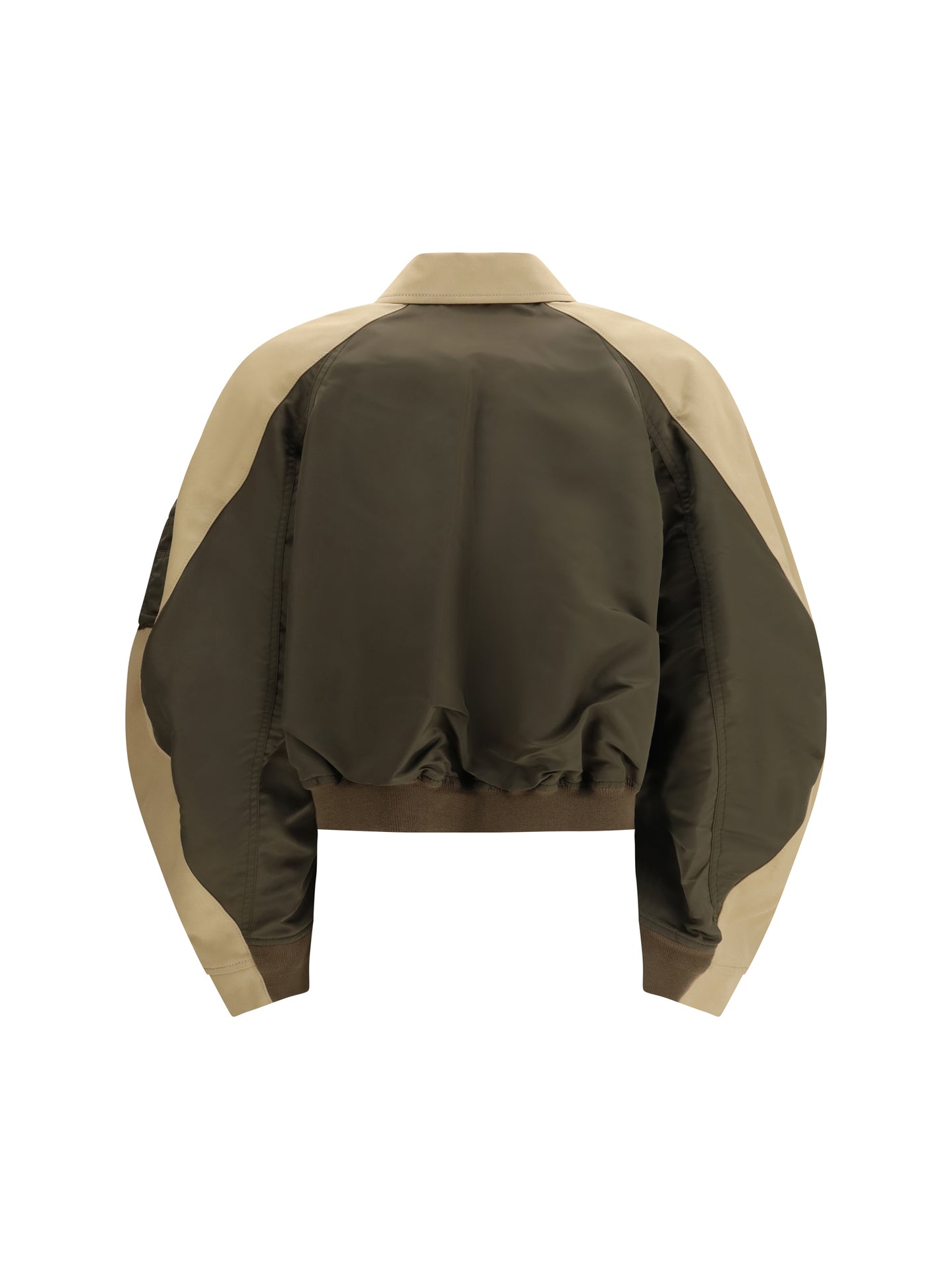 Sacai Women Cotton And Nylon Bomber Jacke SACAI