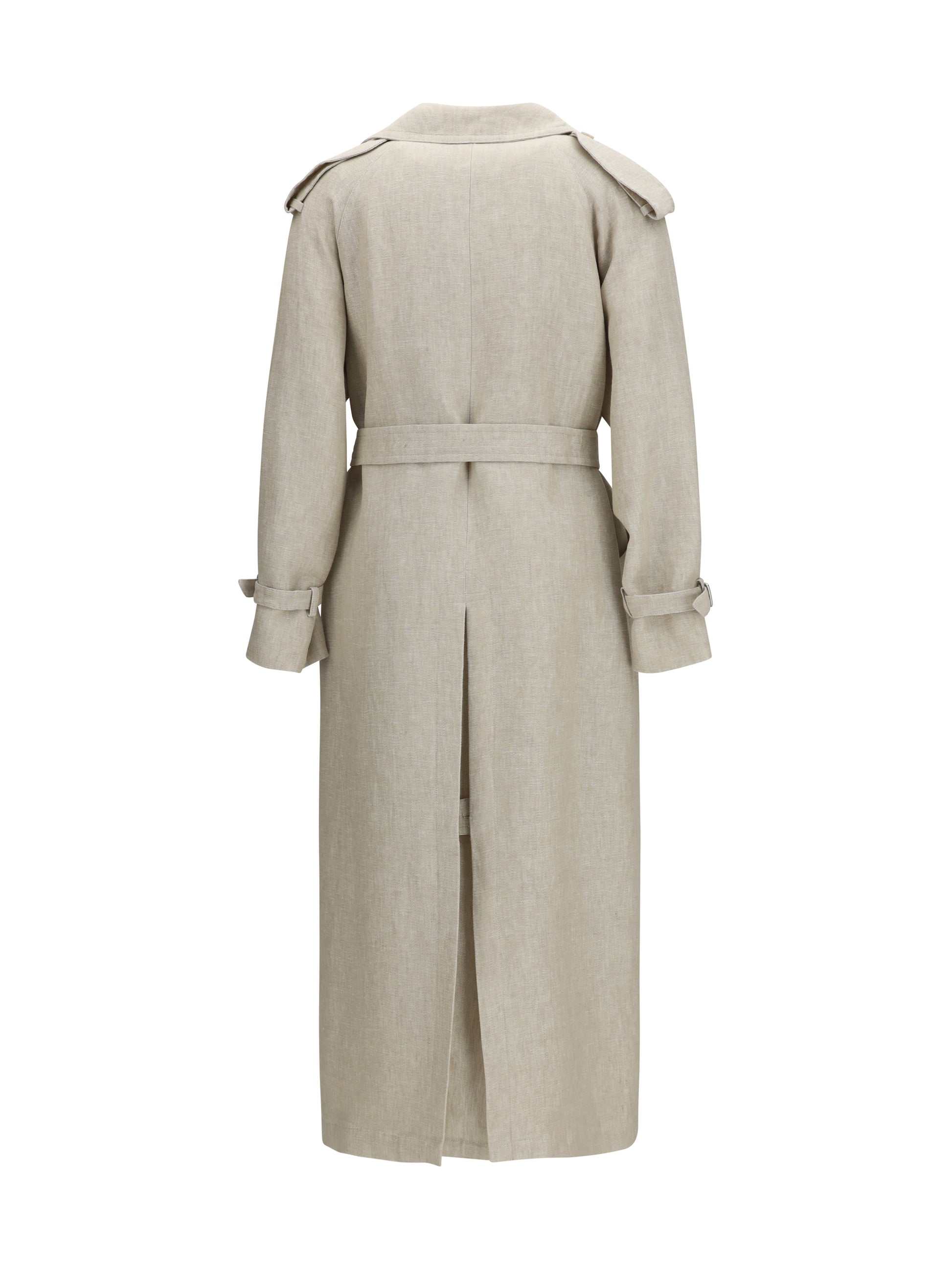Max Mara Women Double-Breasted Trench Coat MAX MARA