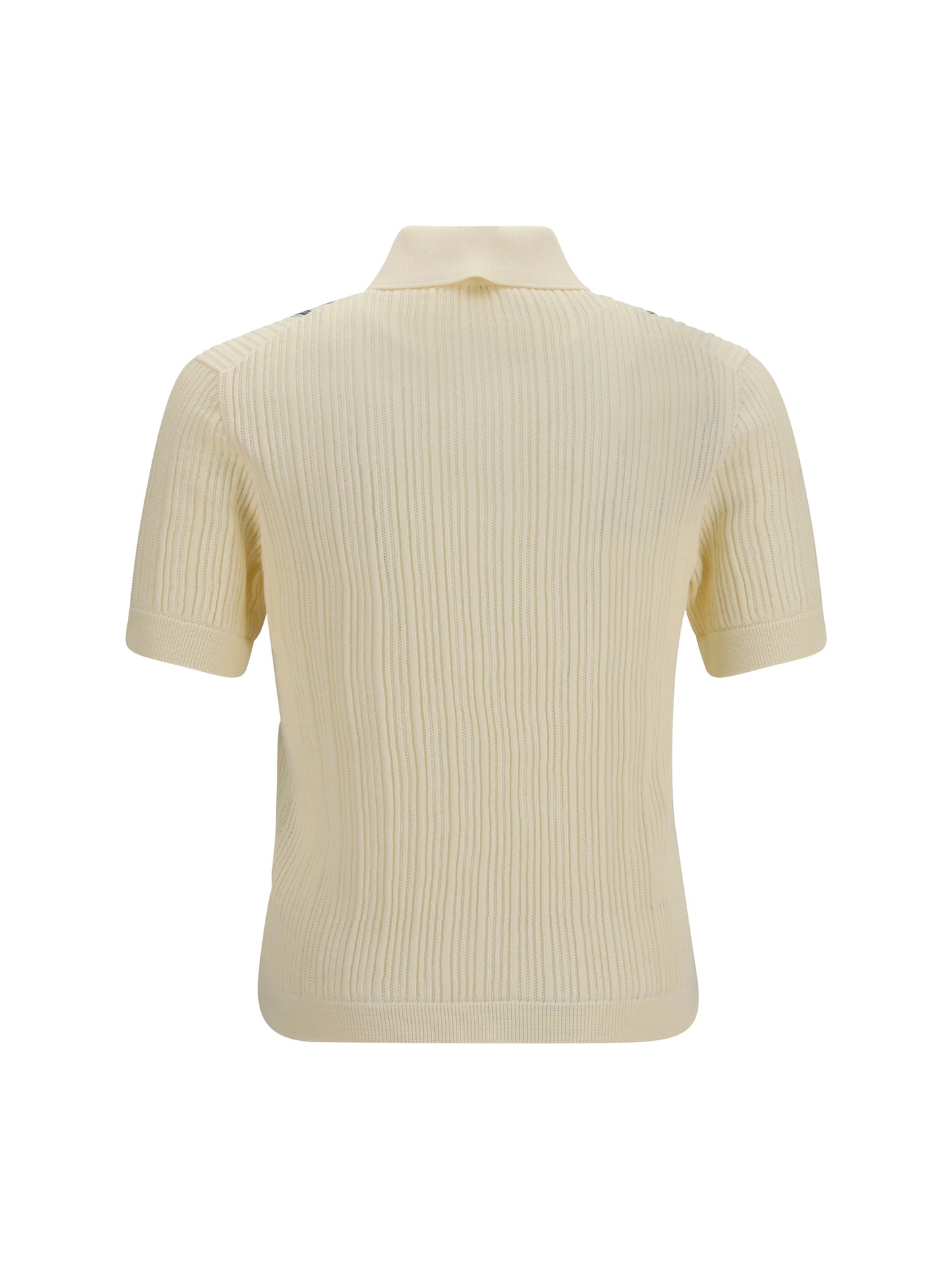 Versace Men Jacquard Cotton Knit Polo VERSACE
