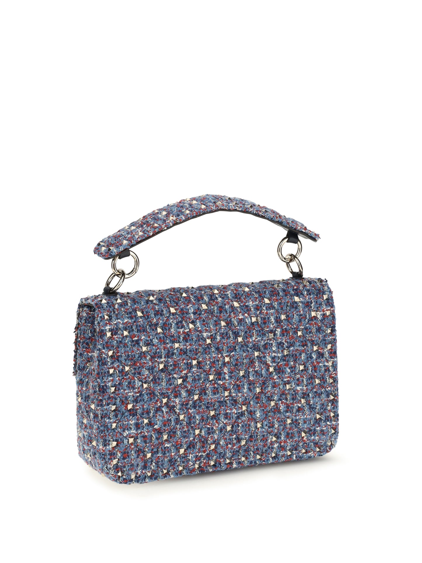 Valentino Garavani Women Rockstud Spike Tweed Handbag VALENTINO GARAVANI