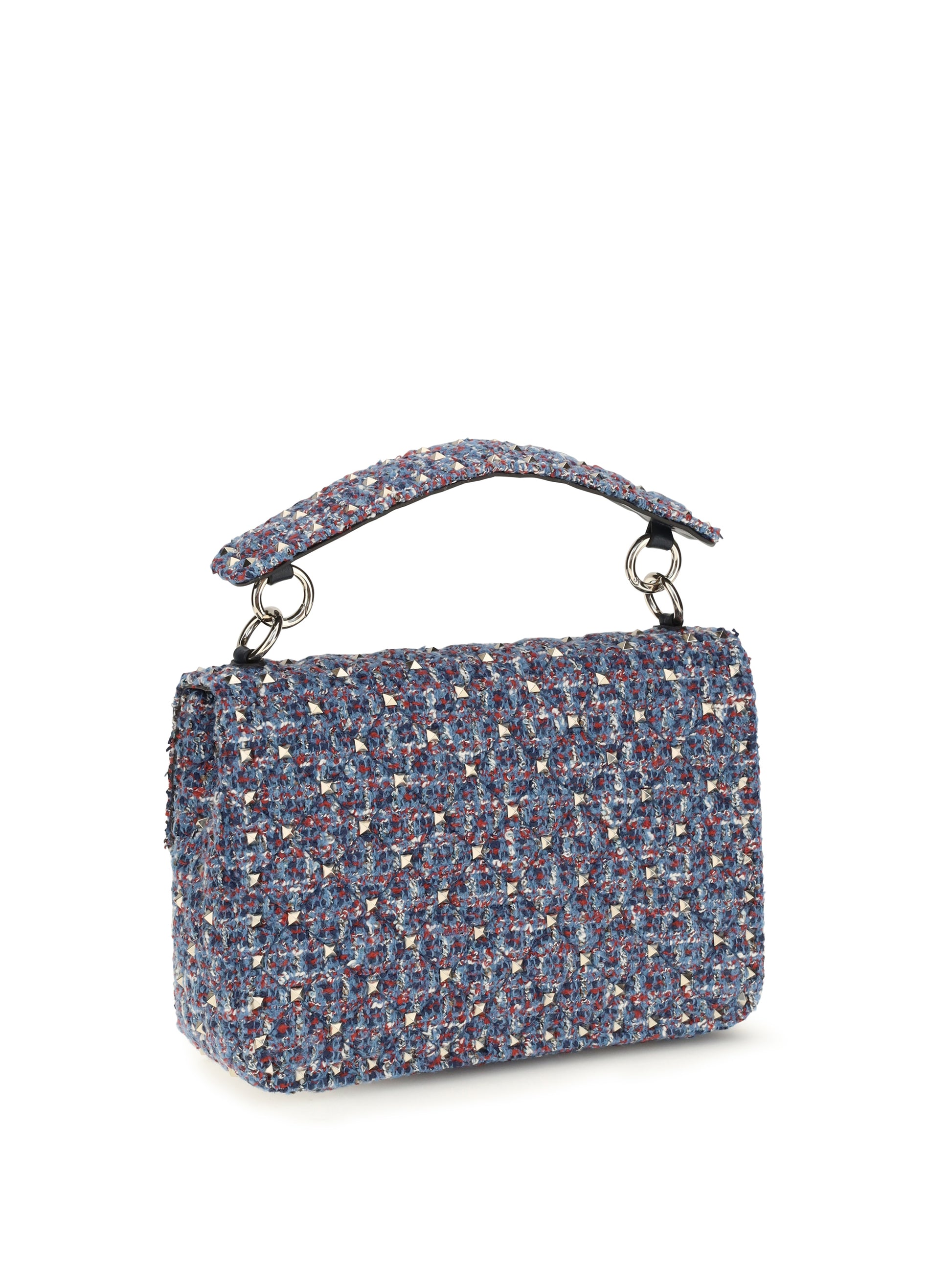 Valentino Garavani Women Rockstud Spike Tweed Handbag VALENTINO GARAVANI