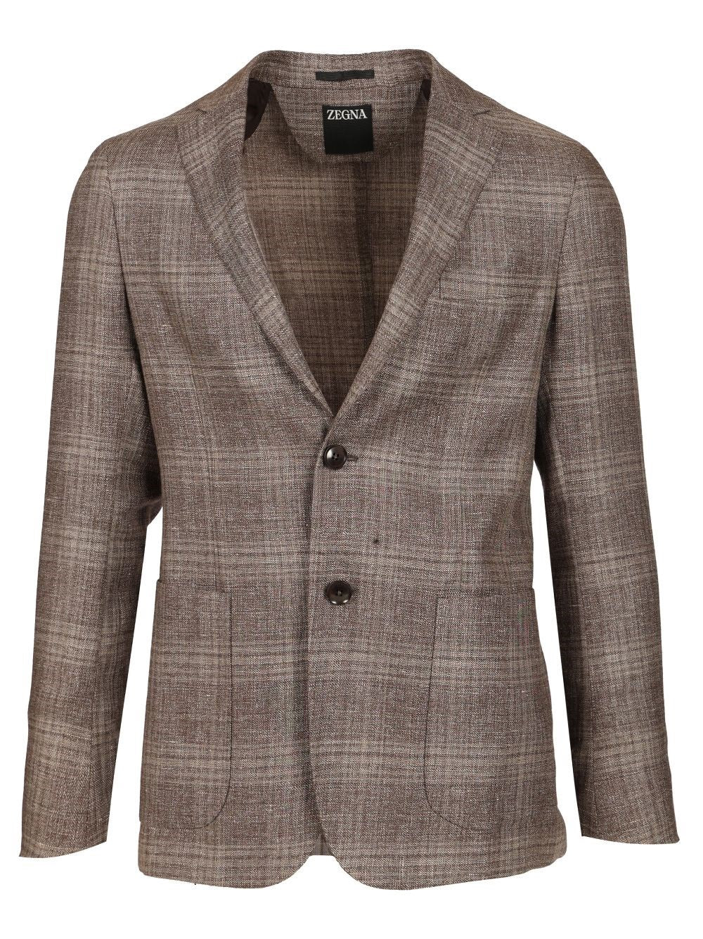 Zegna Men Linen And Wool Jacket ZEGNA