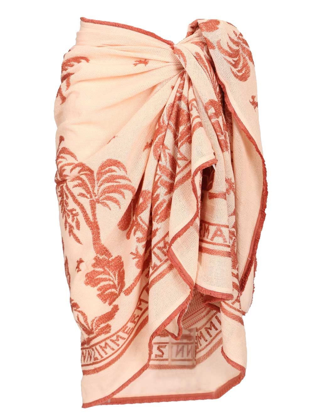 Zimmermann Women Cotton Sarong In Powder Pink ZIMMERMANN