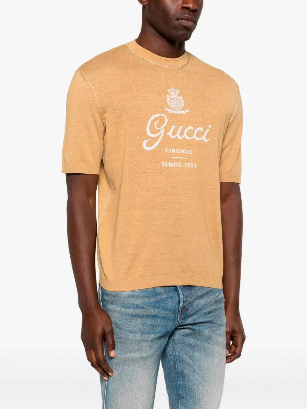 Gucci Men Short Sleeve Crew-Neck Sweater GUCCI