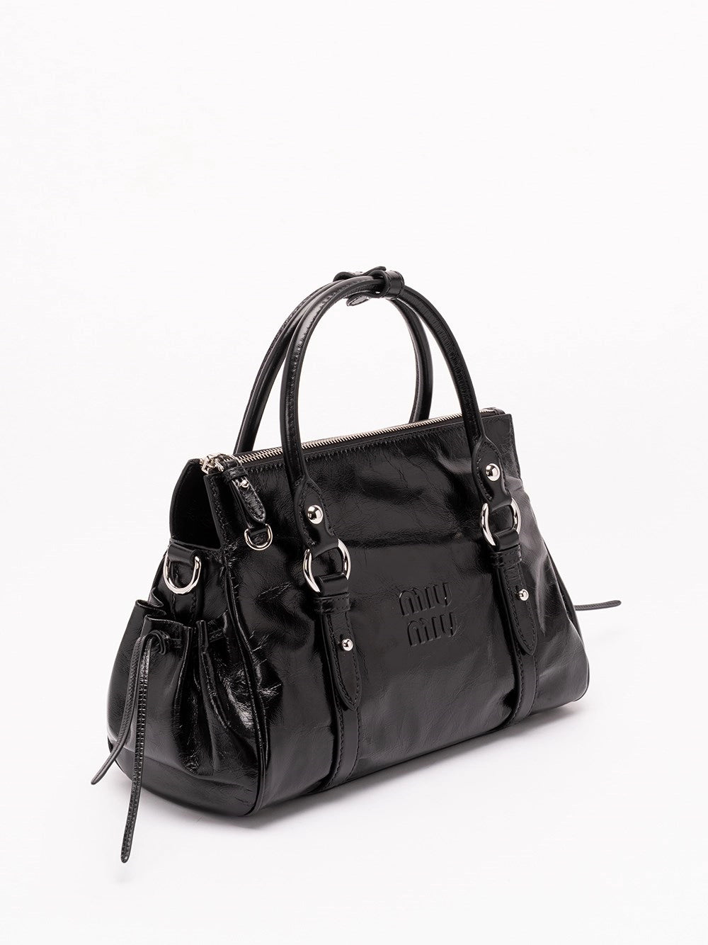 Miu Miu Women Shiny Leather Handbag MIU MIU